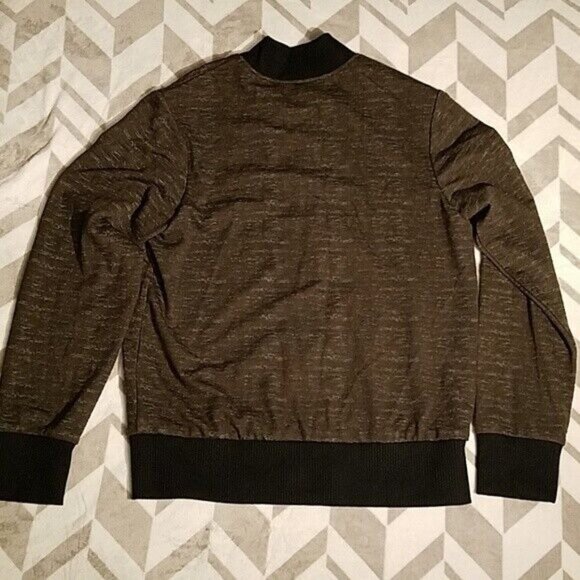 Lily White Womens Bomber Jacket With Floral Lining Medium - Picture 2 of 7